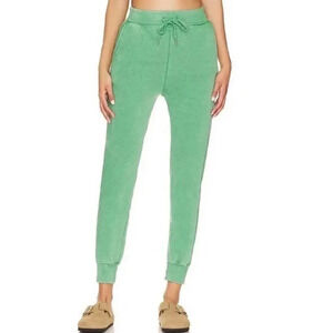NEW WeWoreWhat Women Size XS Green Fleece Jogger Sweatpants